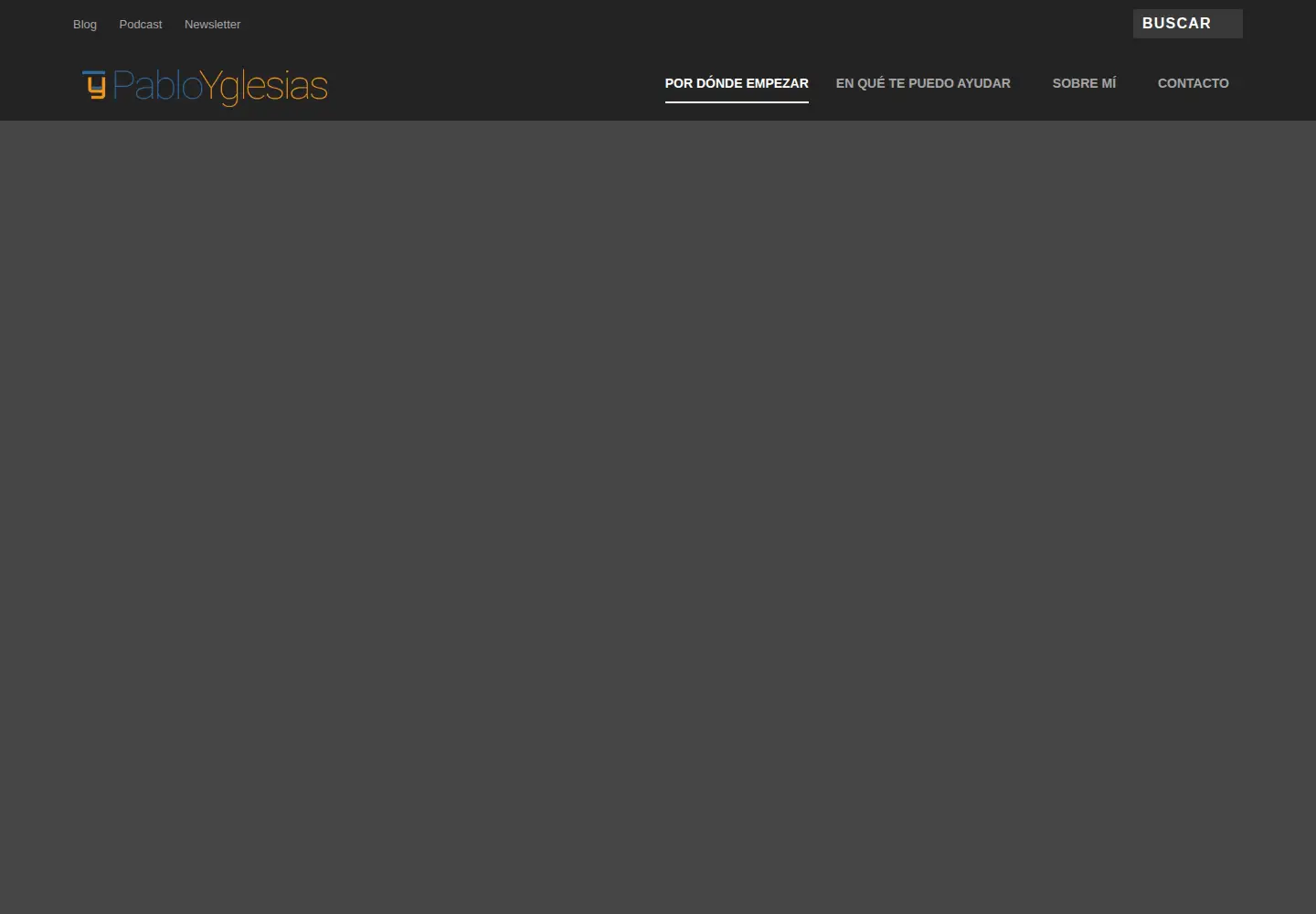 Screenshot of pabloyglesias.com