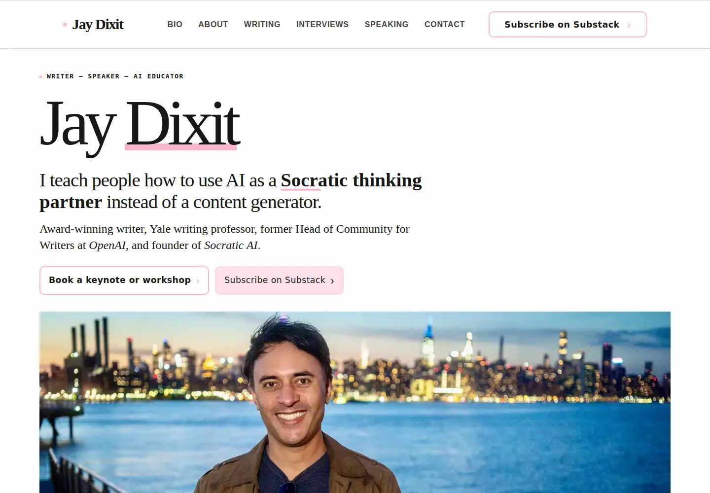 Screenshot of jaydixit.com