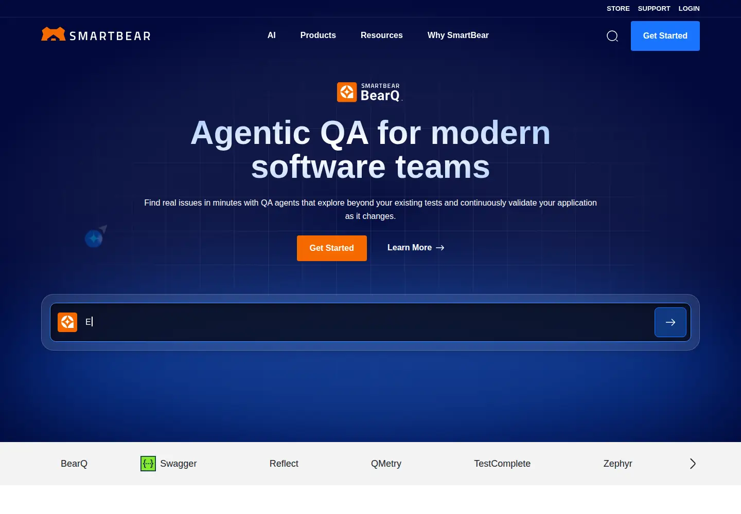 Captured homepage of automatedqa.com in the current scan