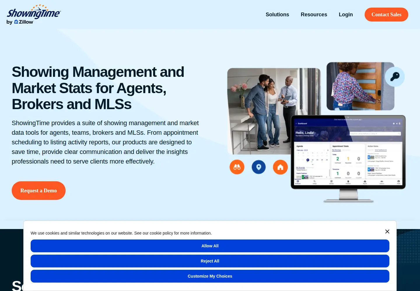 Screenshot of showingtime.com
