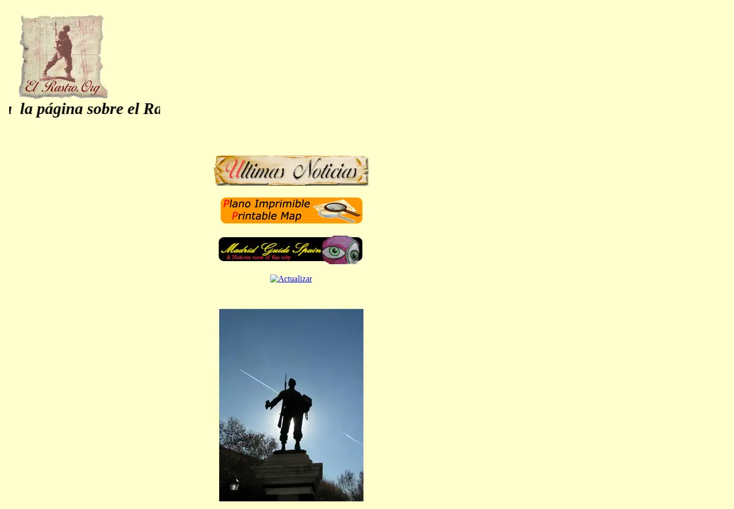 Screenshot of elrastro.org