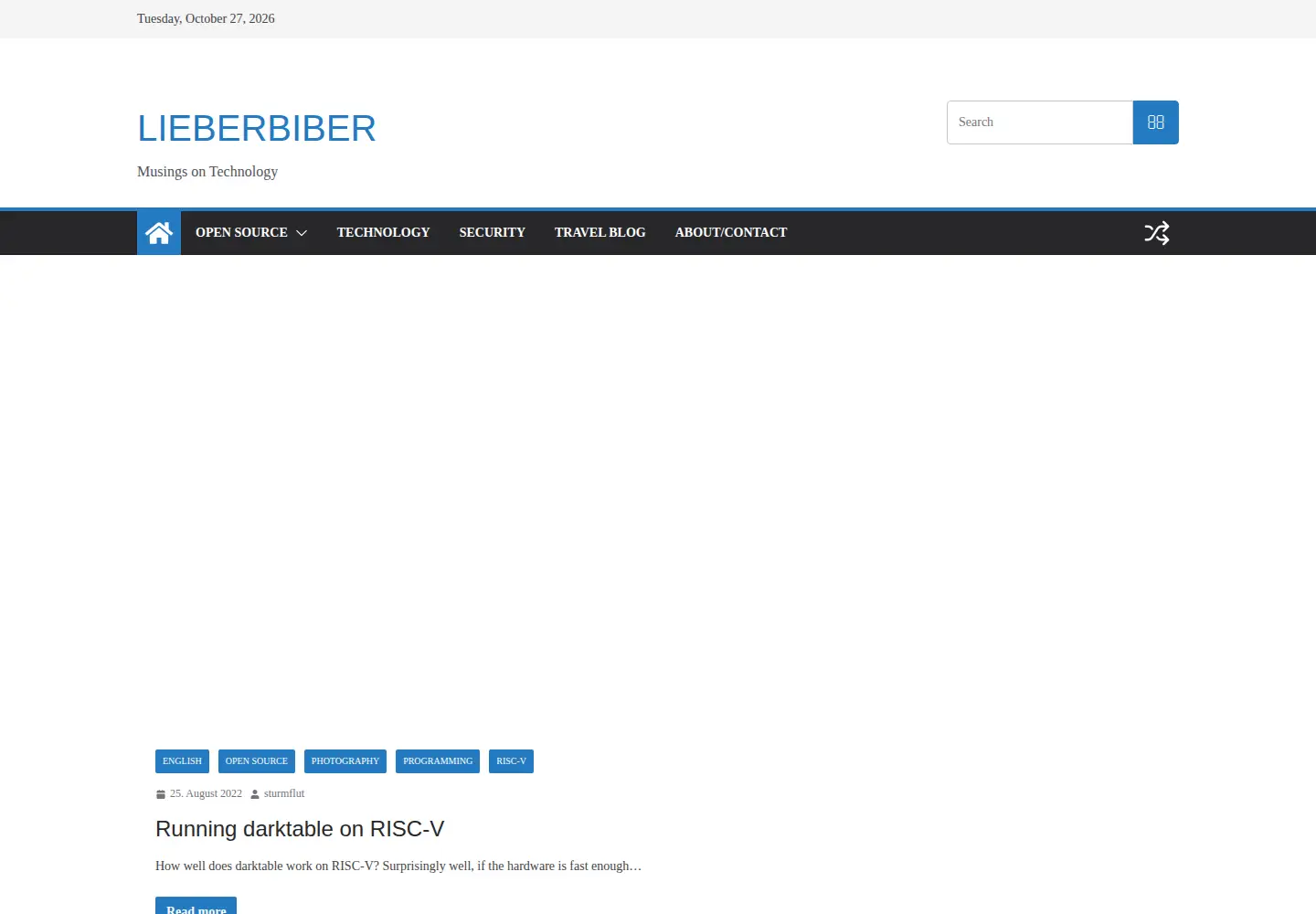 Screenshot of lieberbiber.de