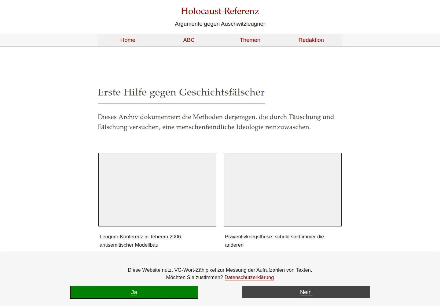 Captured homepage of h-ref.de in the current scan