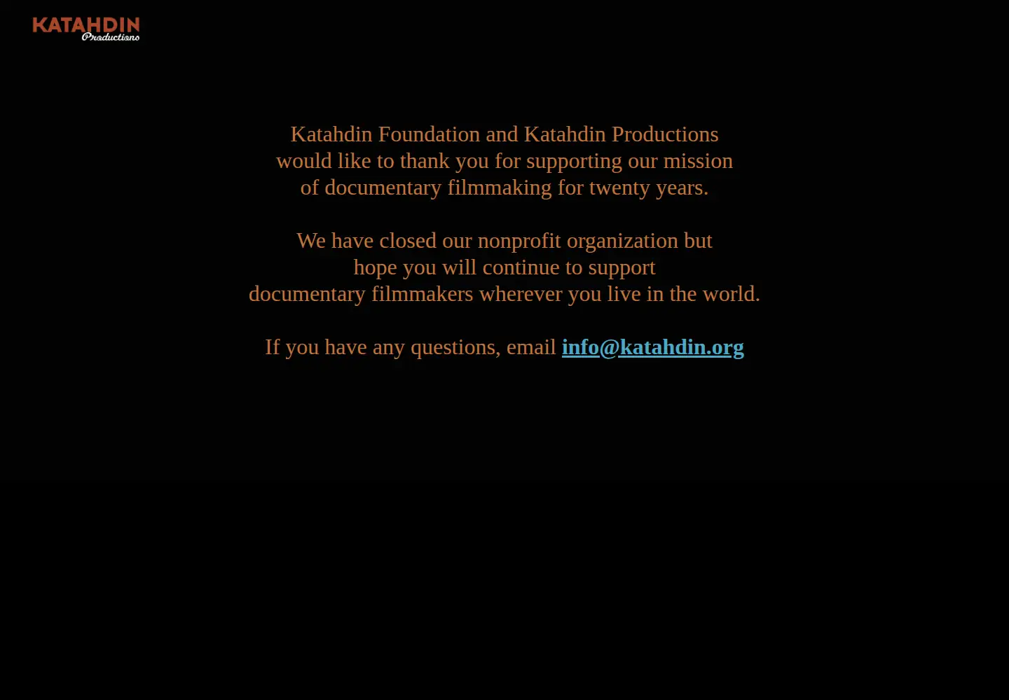 Screenshot of katahdin.org