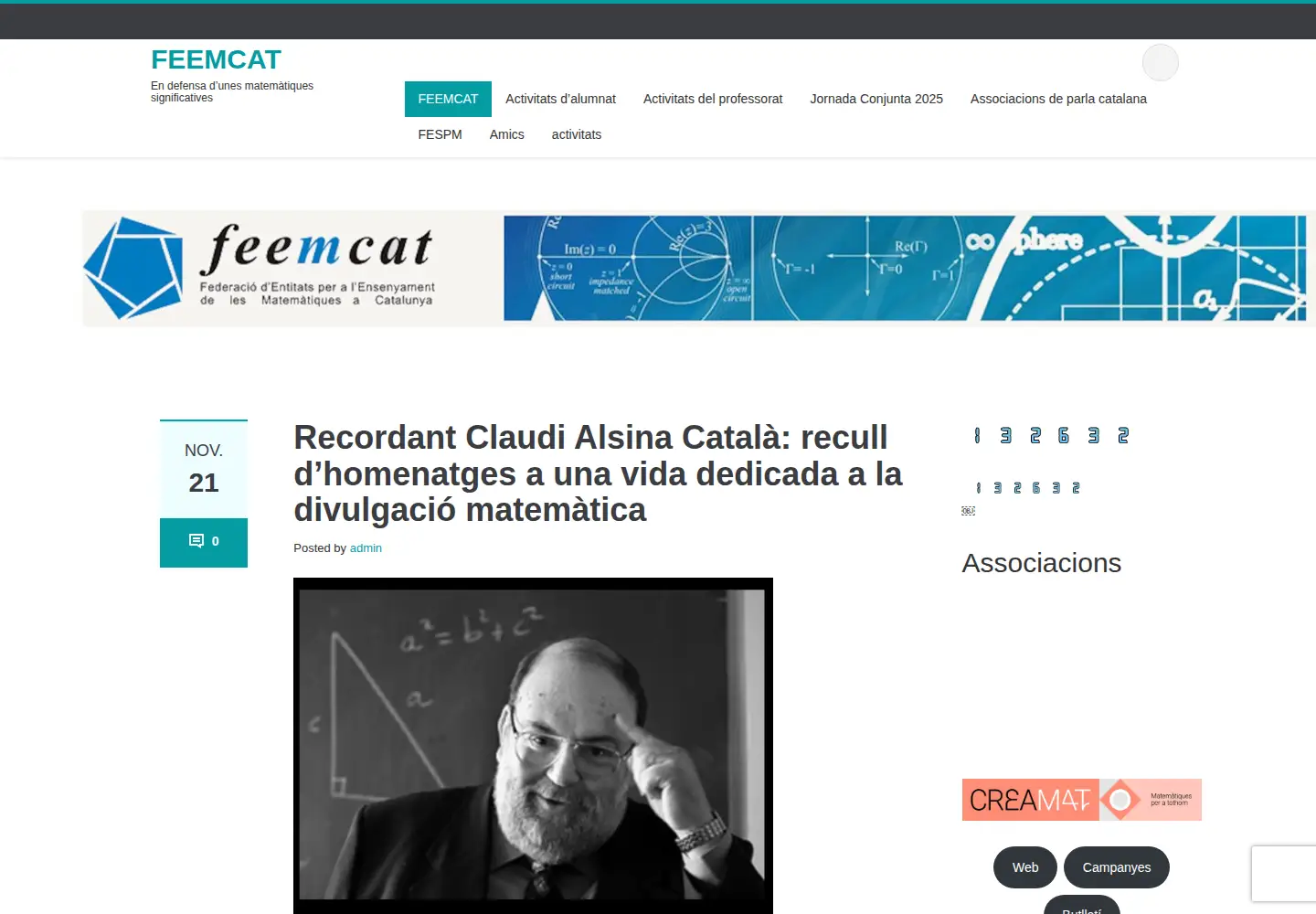 Screenshot of feemcat.org