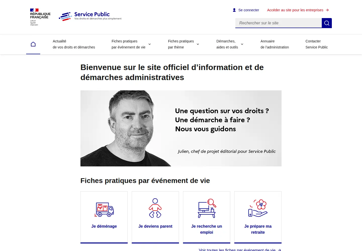 Screenshot of service-public.gouv.fr