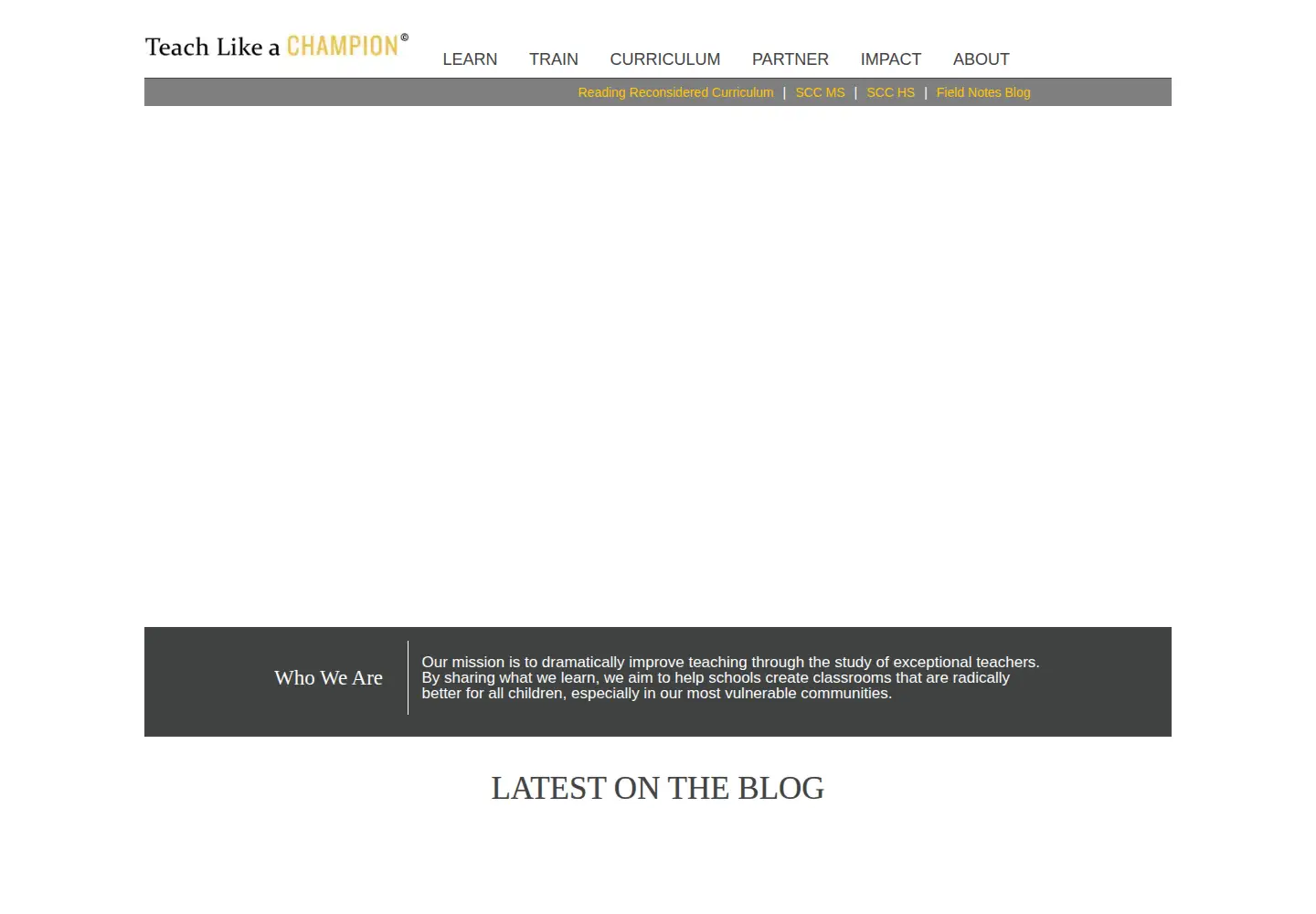 Screenshot of teachlikeachampion.org