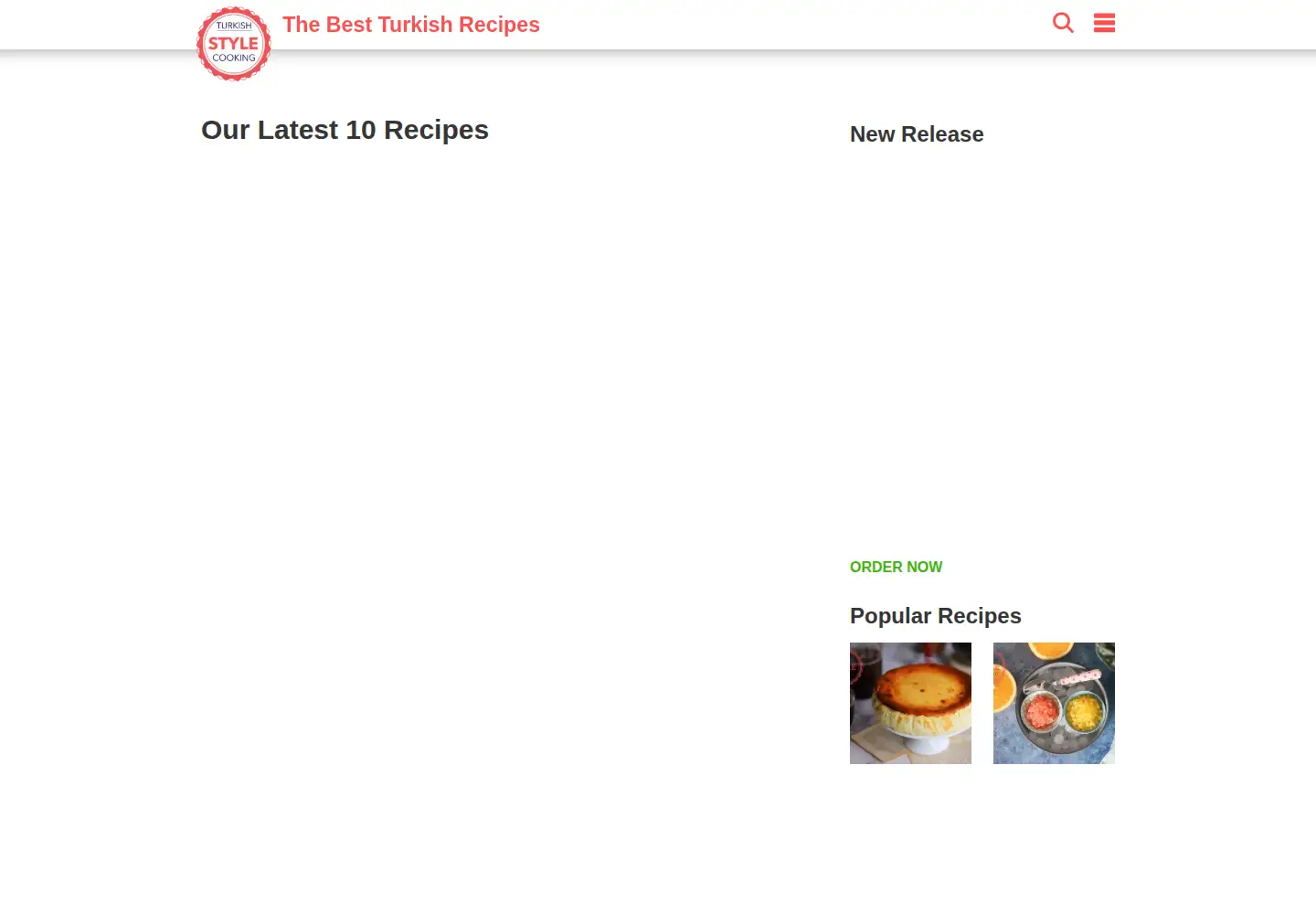 Screenshot of turkishstylecooking.com