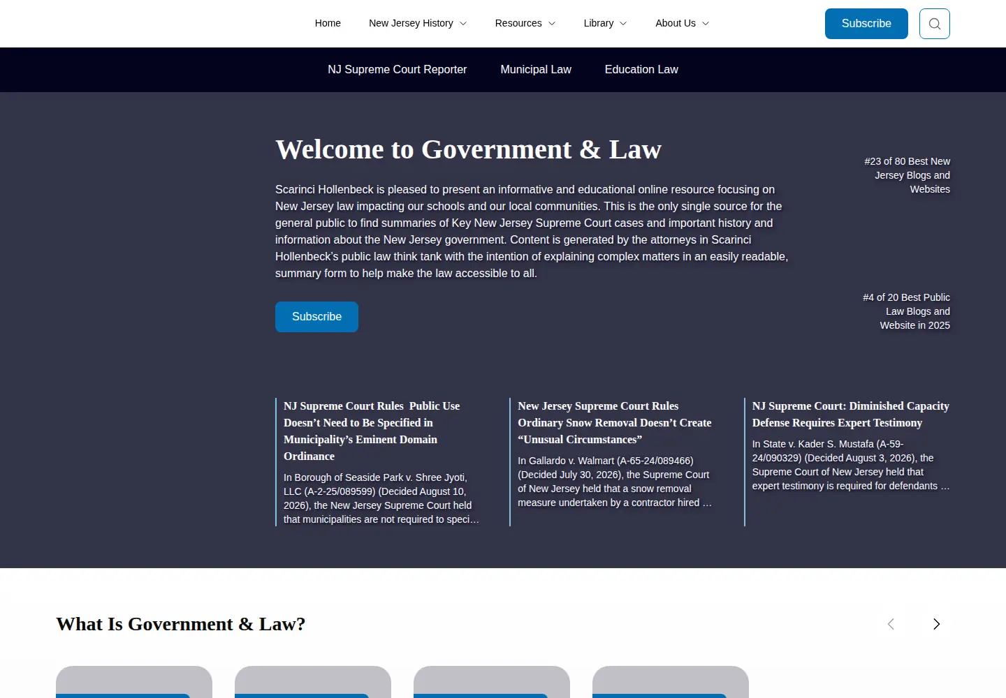 Screenshot of scarincilawyer.com