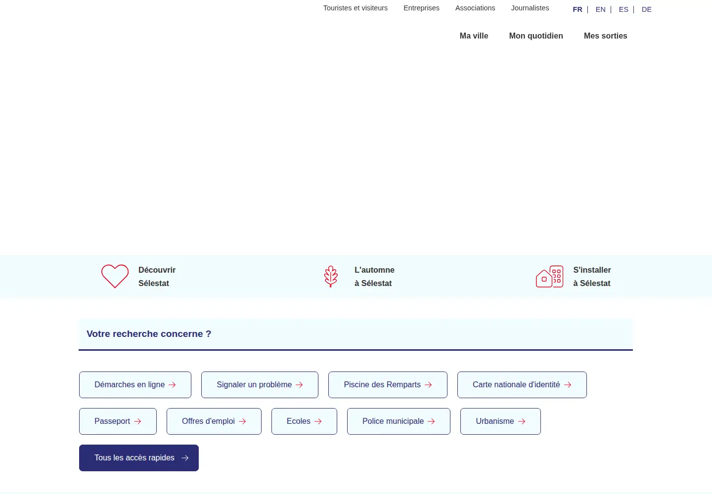 Screenshot of ville-selestat.fr