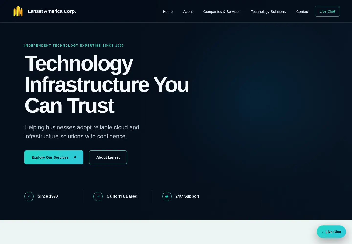 Screenshot of lanset.com