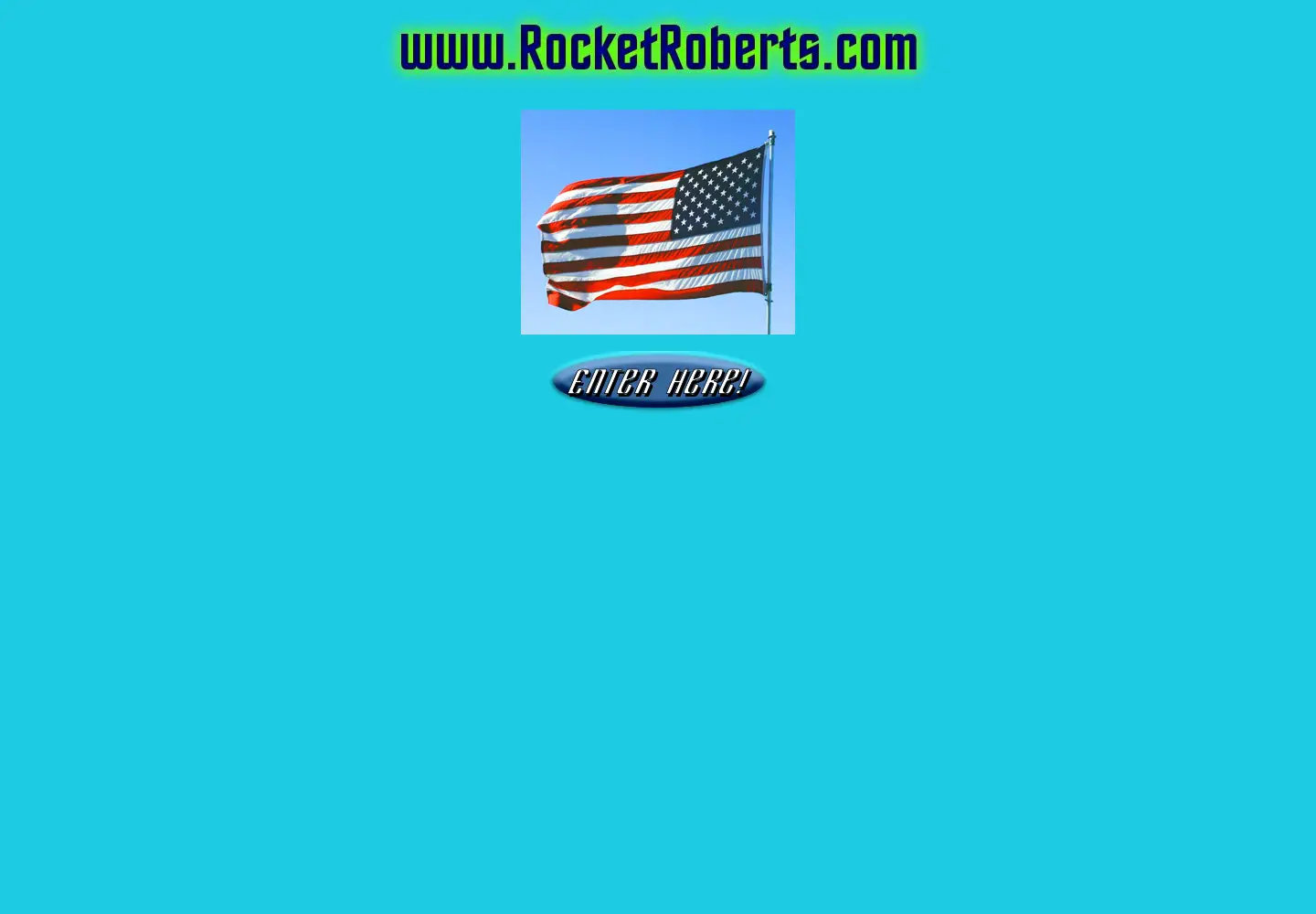 Captured homepage of rocketroberts.com in the current scan