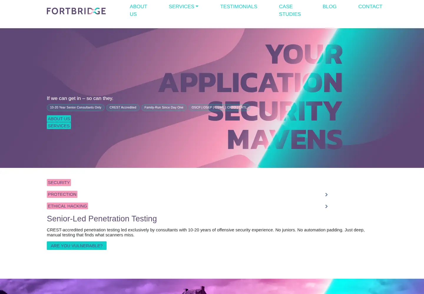 Screenshot of fortbridge.co.uk