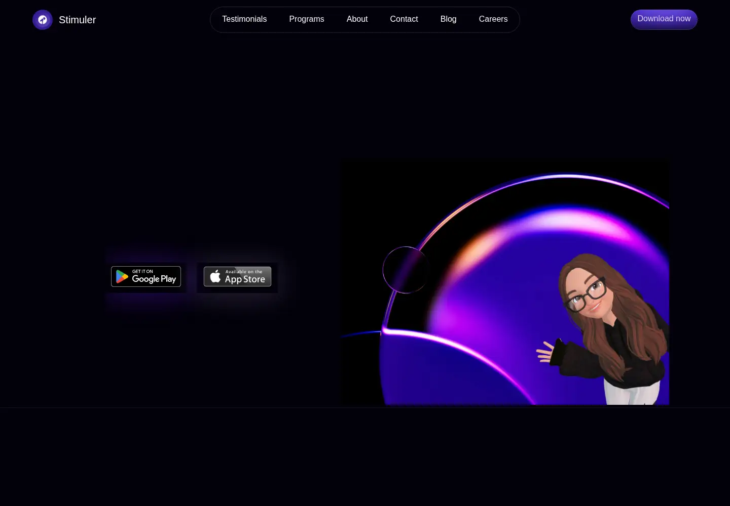 Screenshot of stimuler.tech