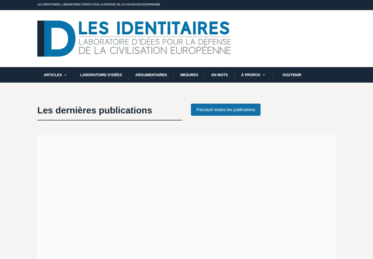 Screenshot of les-identitaires.com