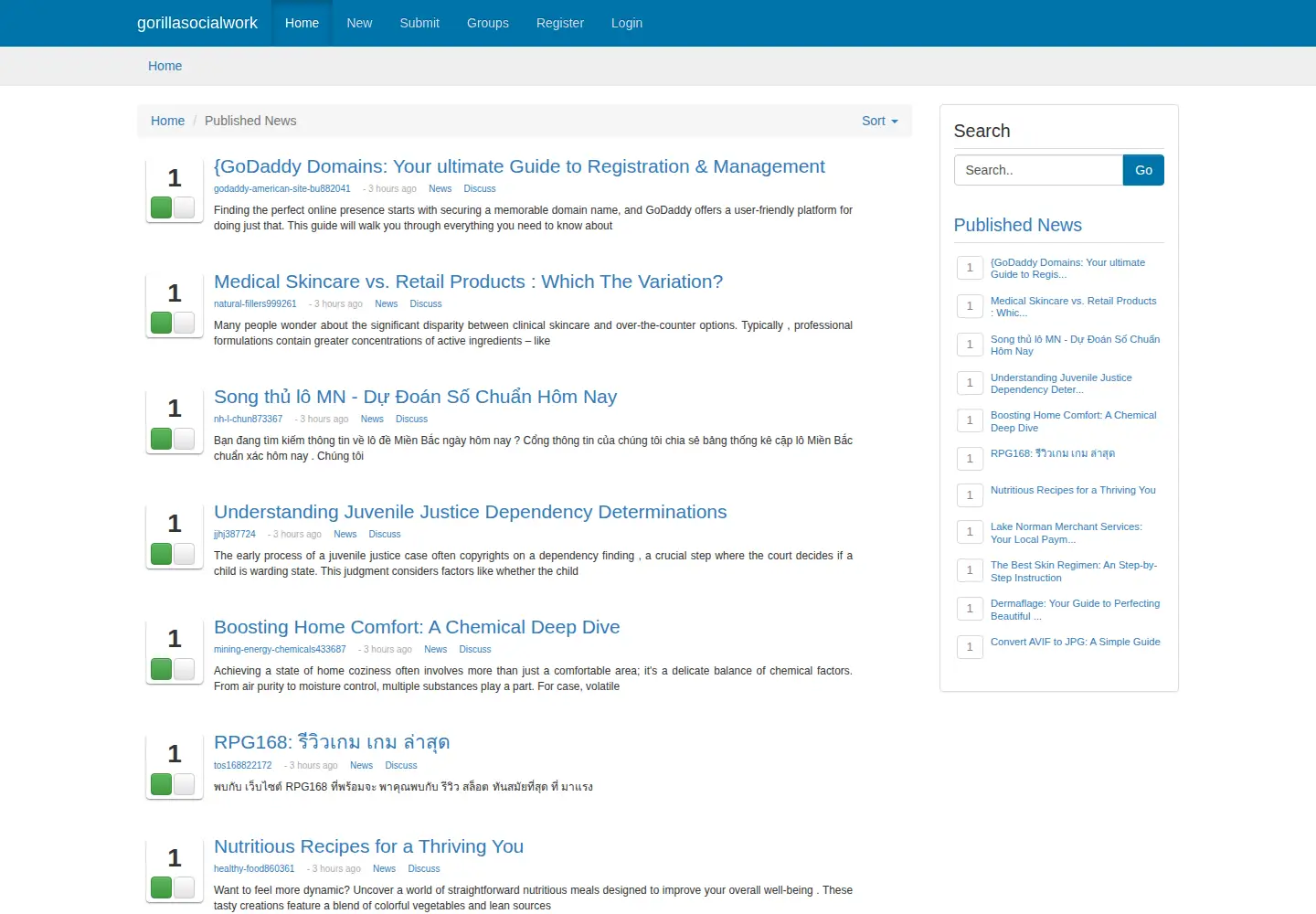 Screenshot of gorillasocialwork.com
