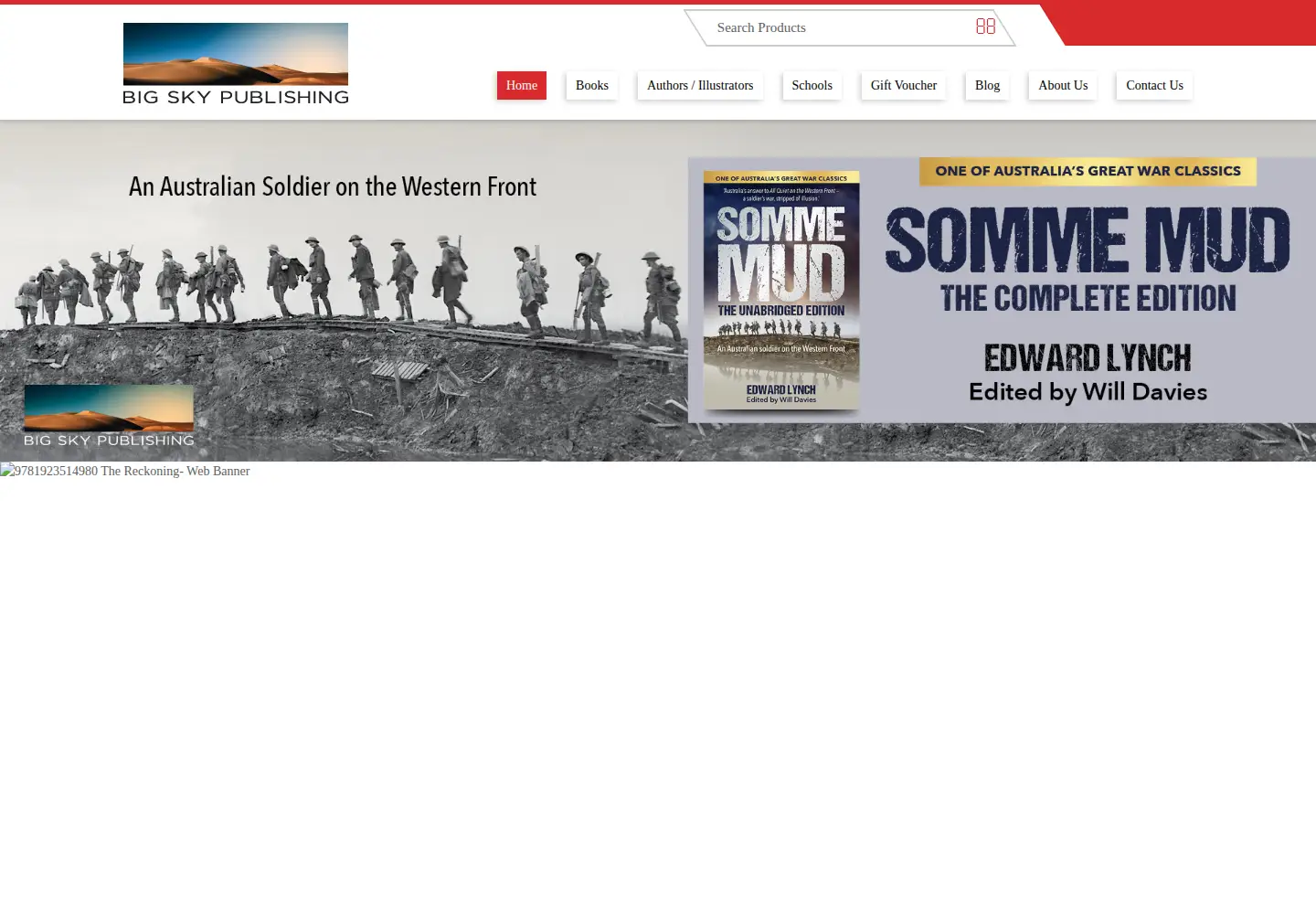 Captured homepage of bigskypublishing.com.au in the current scan