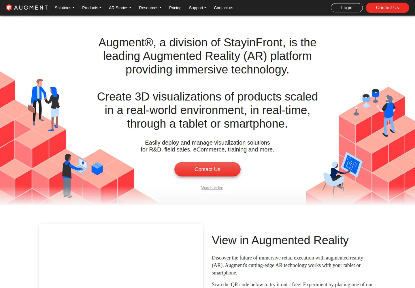 Screenshot of augmentedev.com