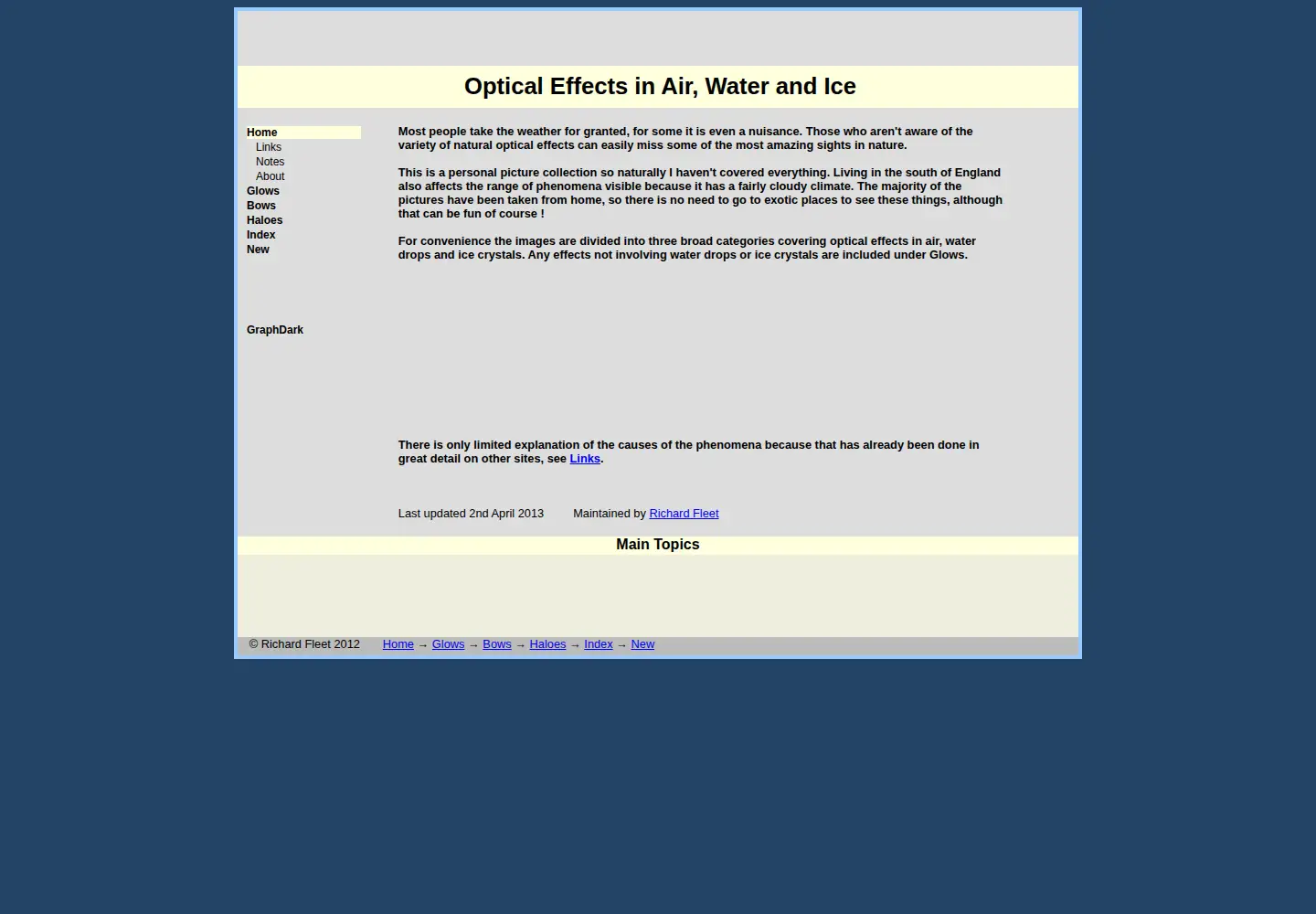 Captured homepage of dewbow.co.uk in the current scan