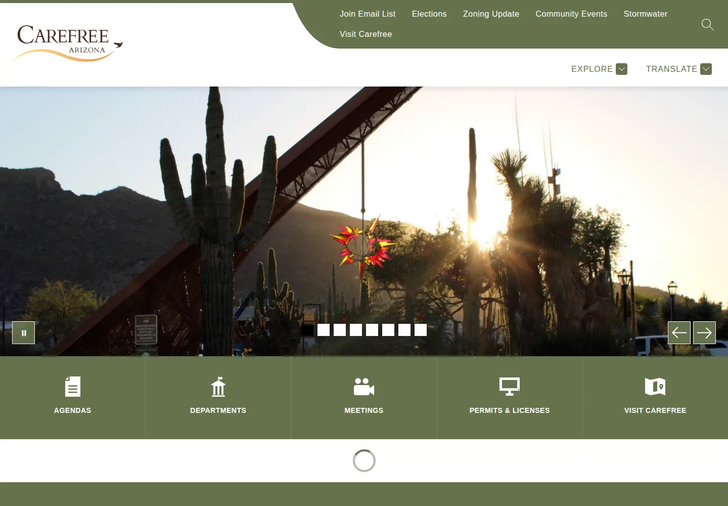 Screenshot of carefree.org