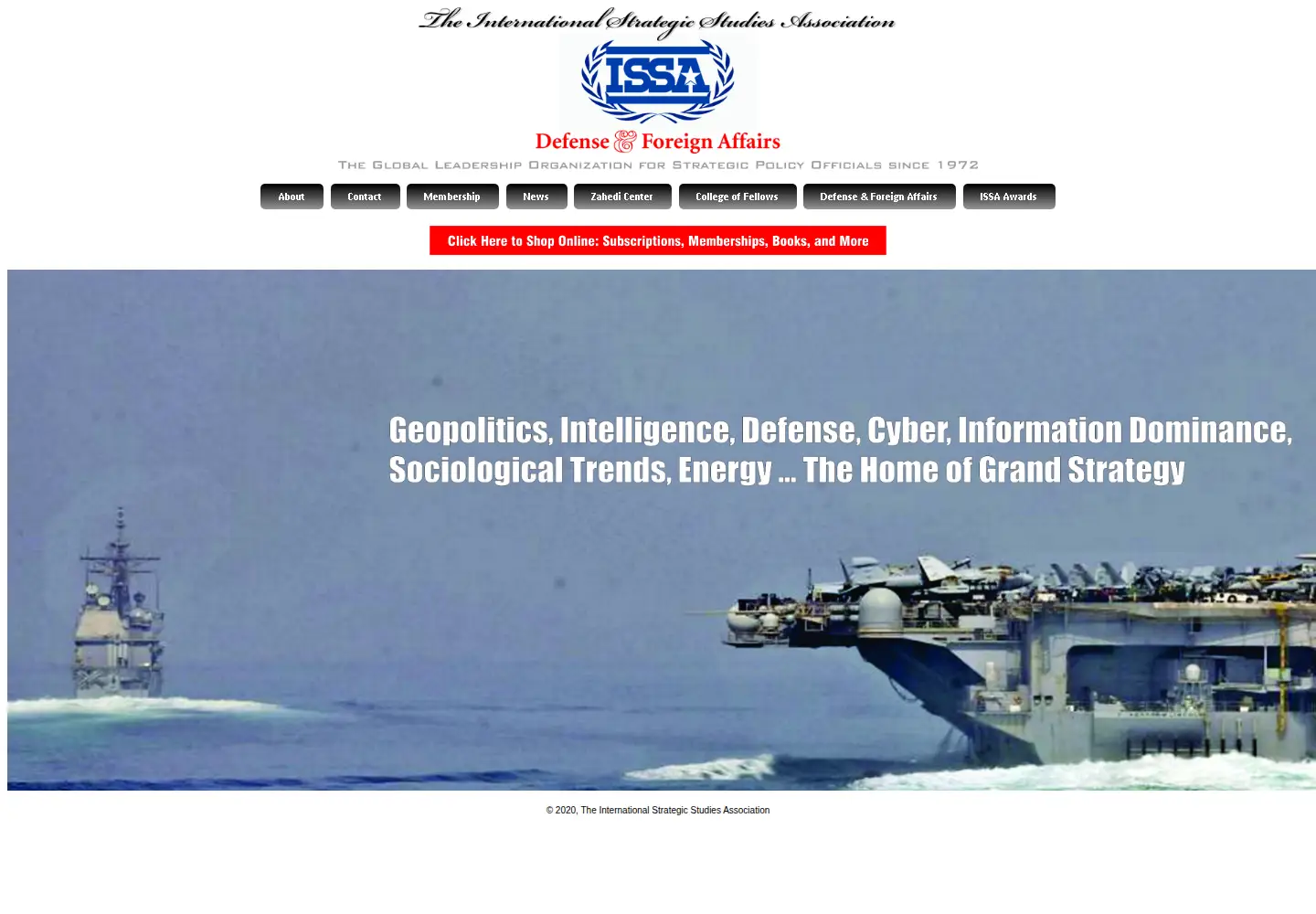 Screenshot of strategicstudies.org