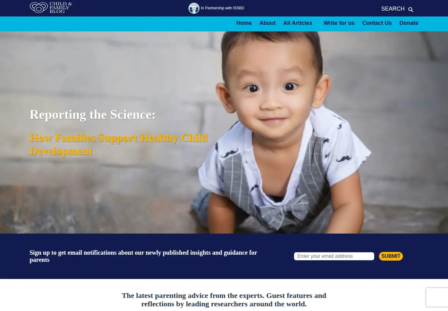 Screenshot of childandfamilyblog.com