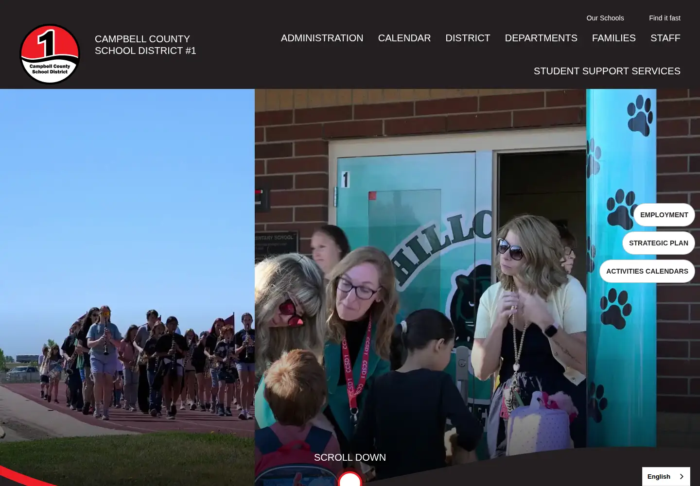 Screenshot of ccsd.k12.wy.us
