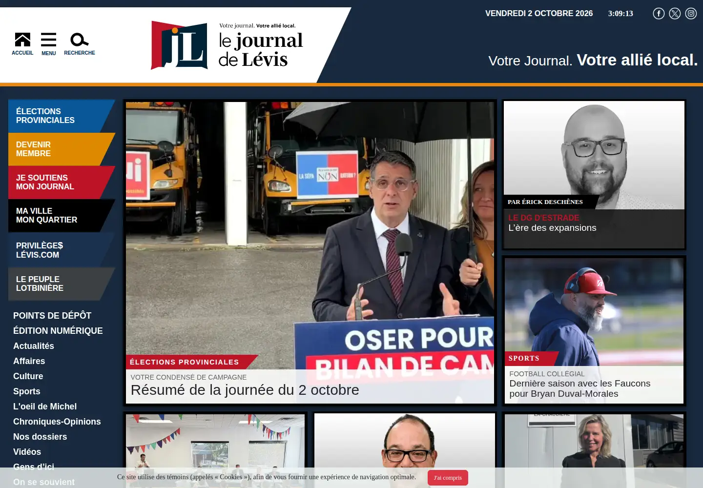 Screenshot of journaldelevis.com