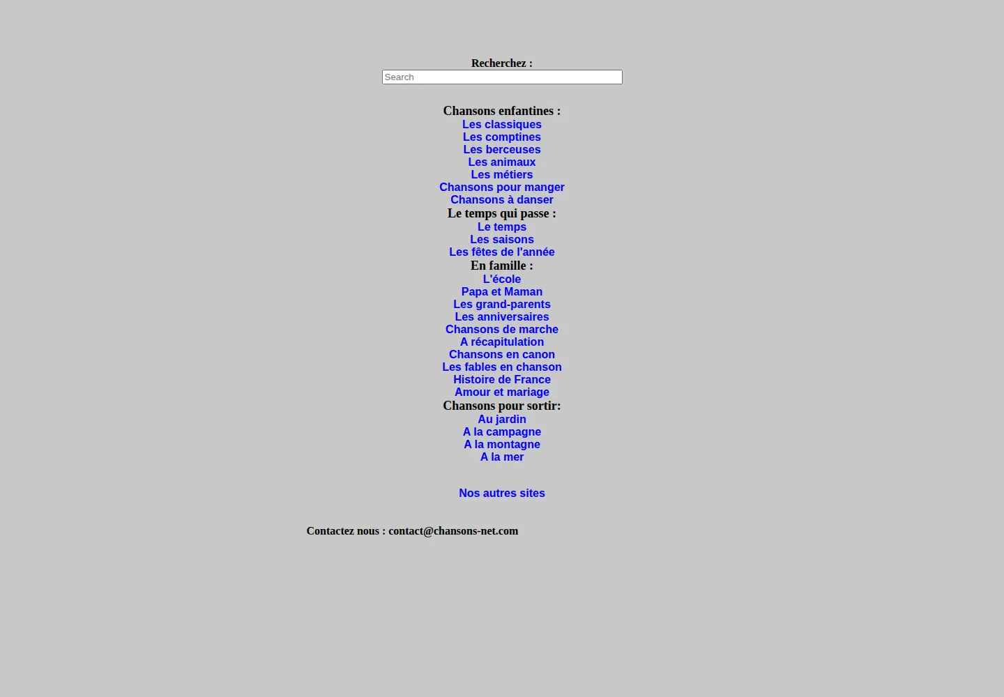 Screenshot of chansons-net.com