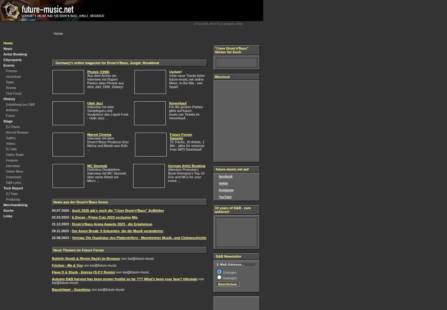 Screenshot of future-music.net