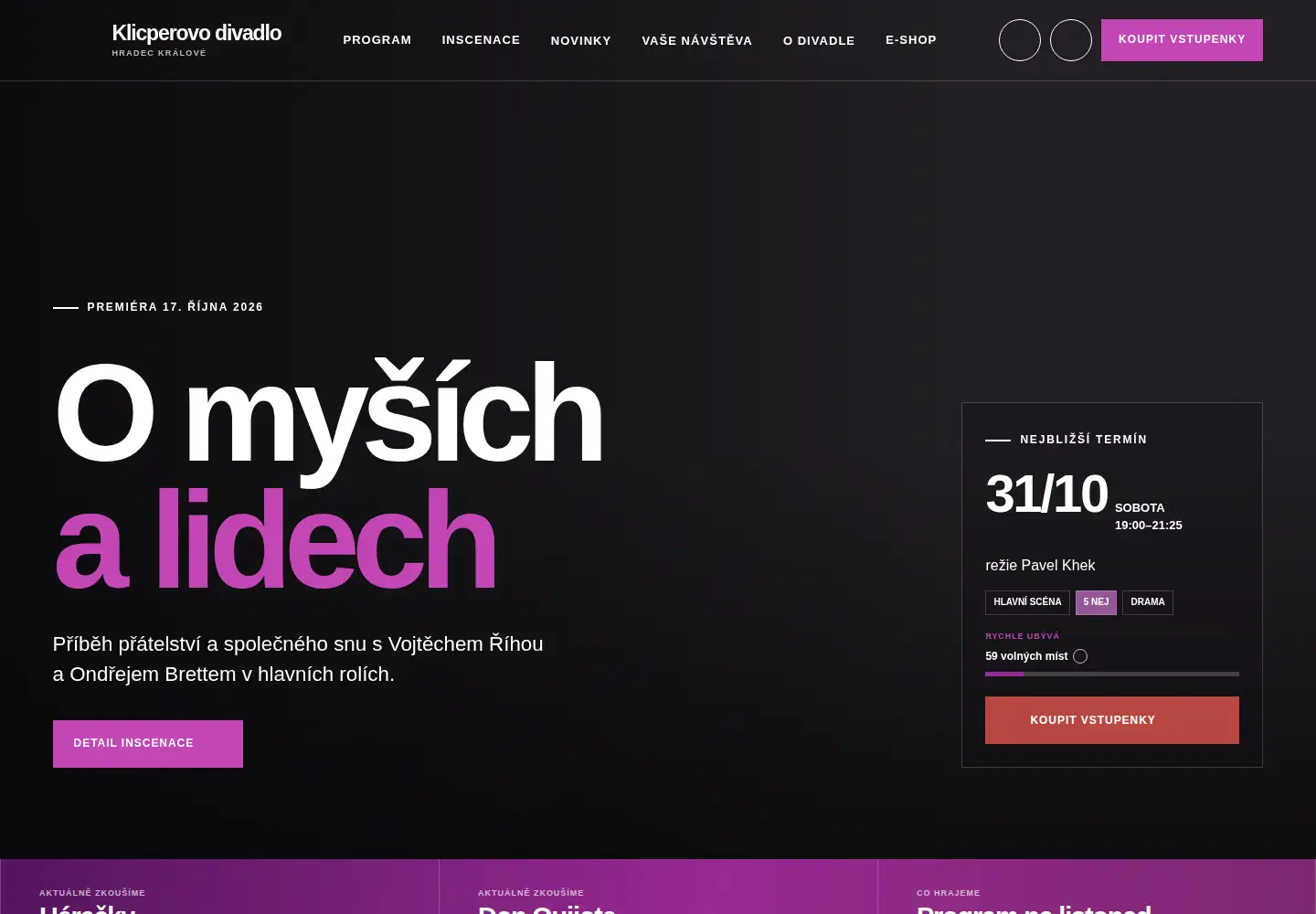 Screenshot of klicperovodivadlo.cz