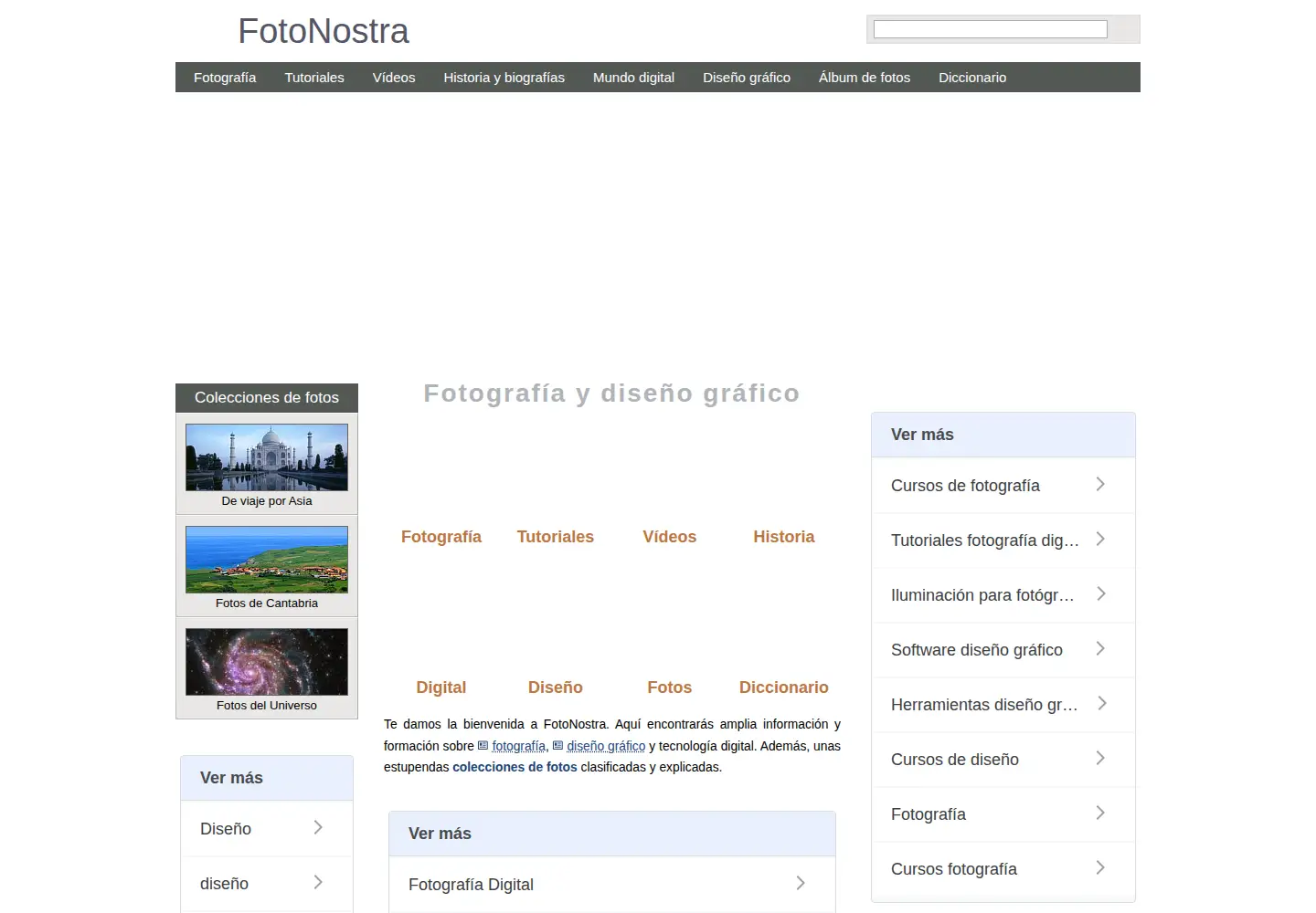 Captured homepage of fotonostra.com in the current scan
