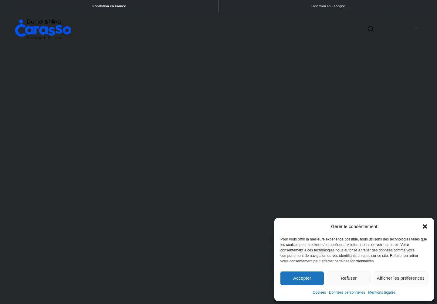 Screenshot of fondationcarasso.org