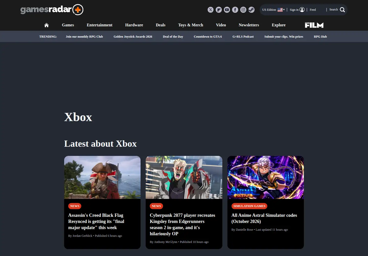 Screenshot of totalxbox.com