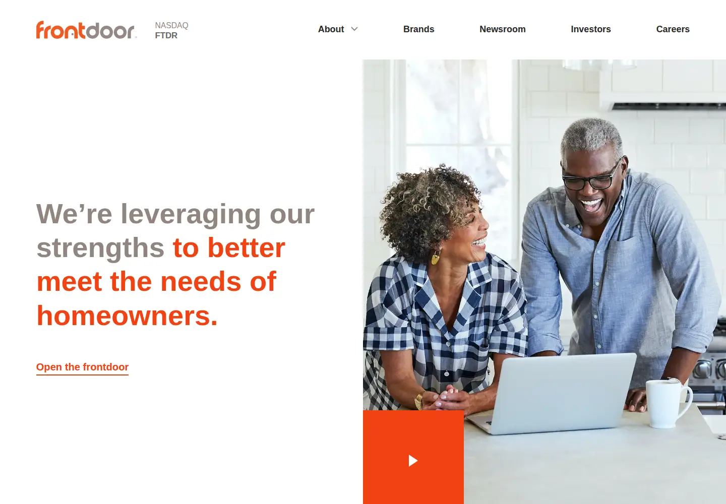 Screenshot of frontdoorhome.com