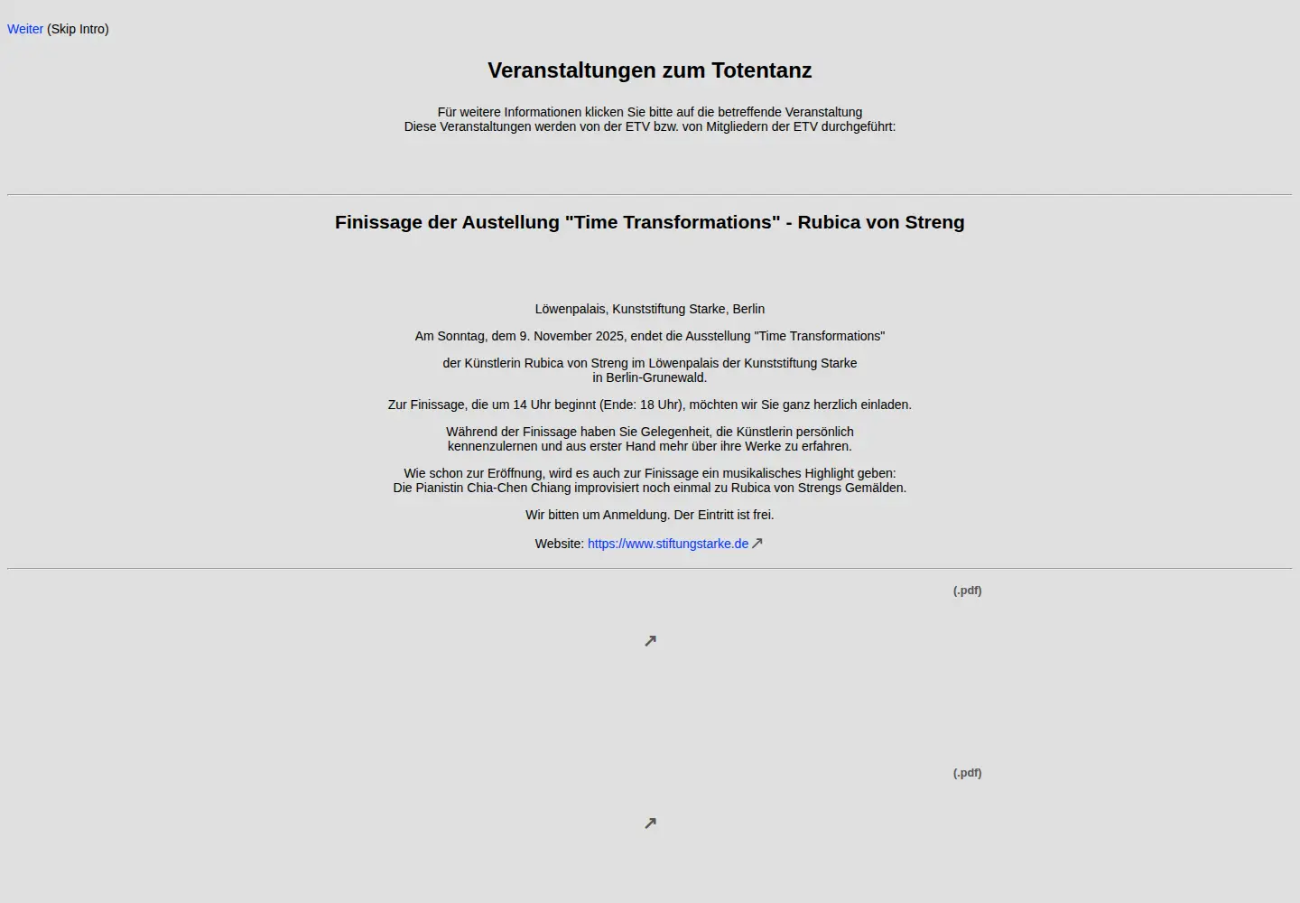 Screenshot of totentanz-online.de