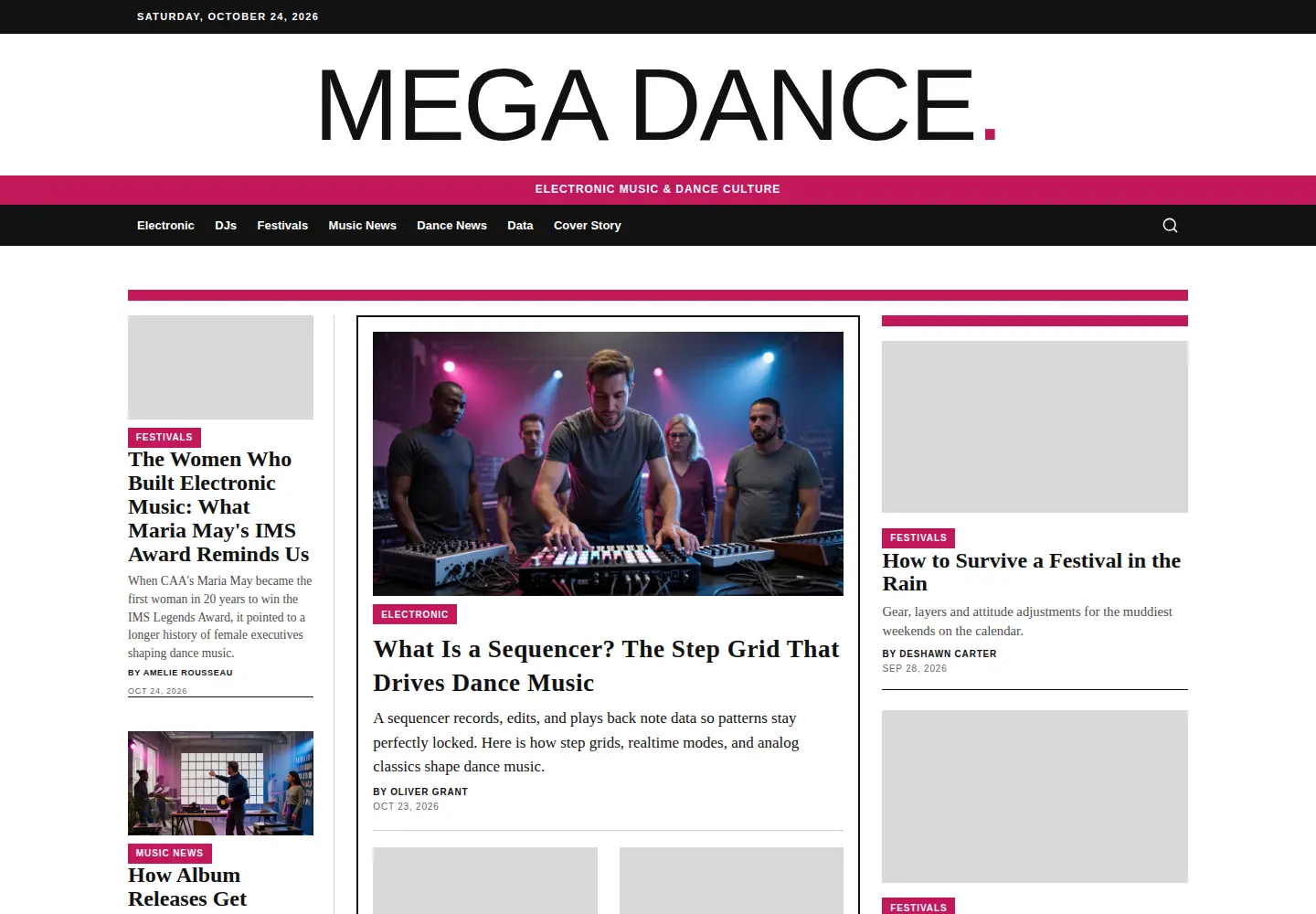 Screenshot of mega-dance.info