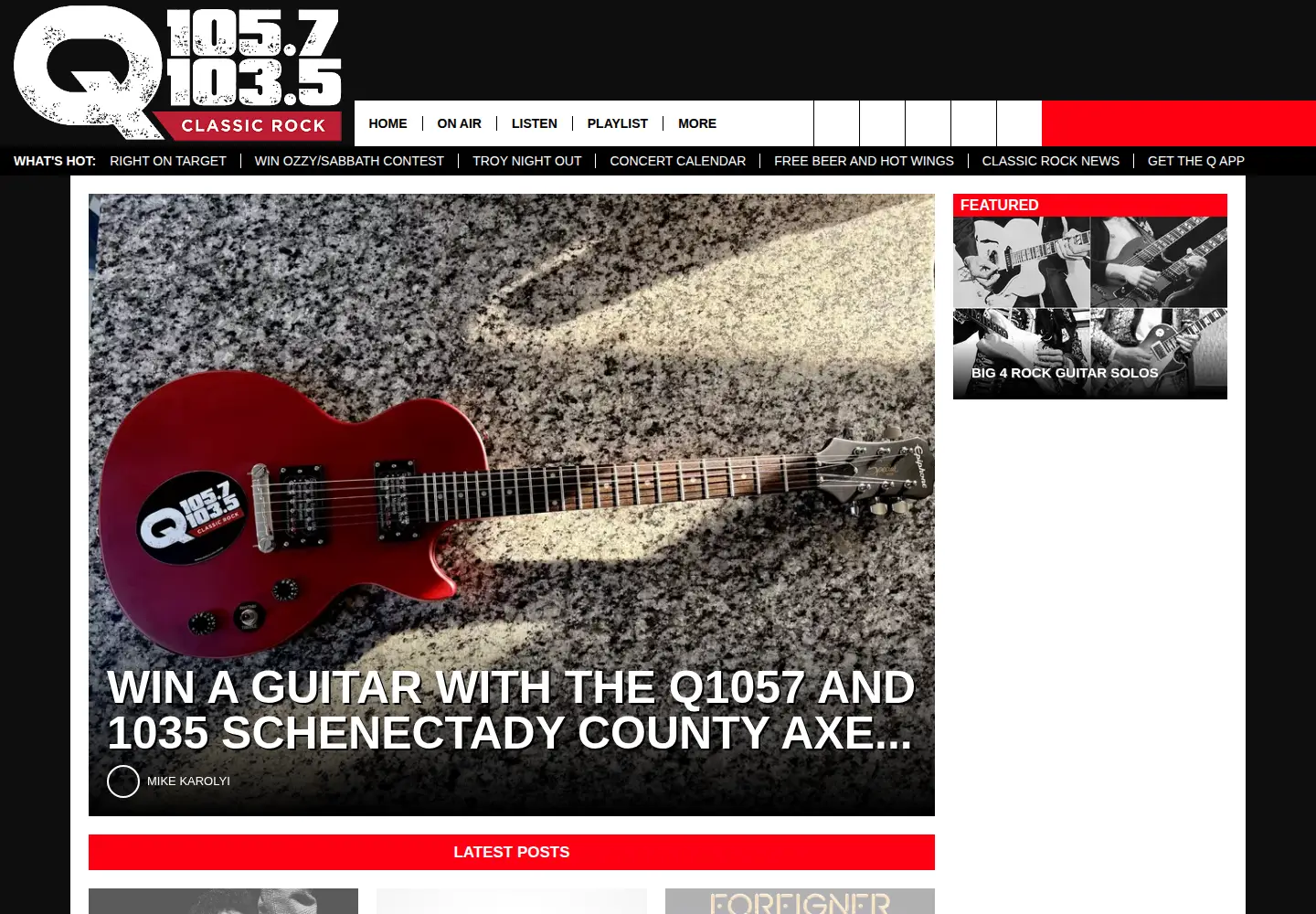 Screenshot of q1057.com
