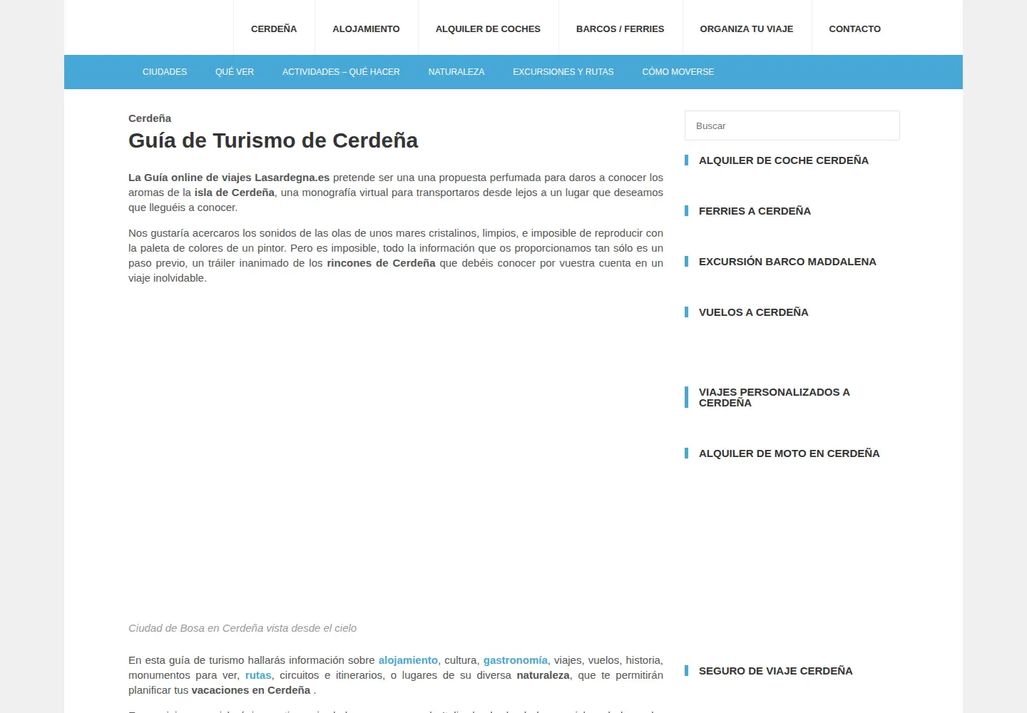 Screenshot of lasardegna.es