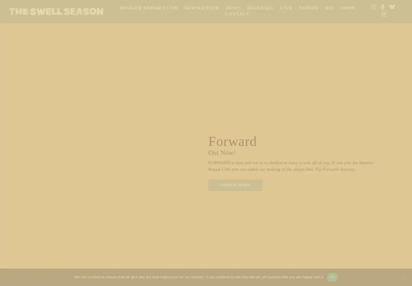 Captured homepage of theswellseason.com in the current scan