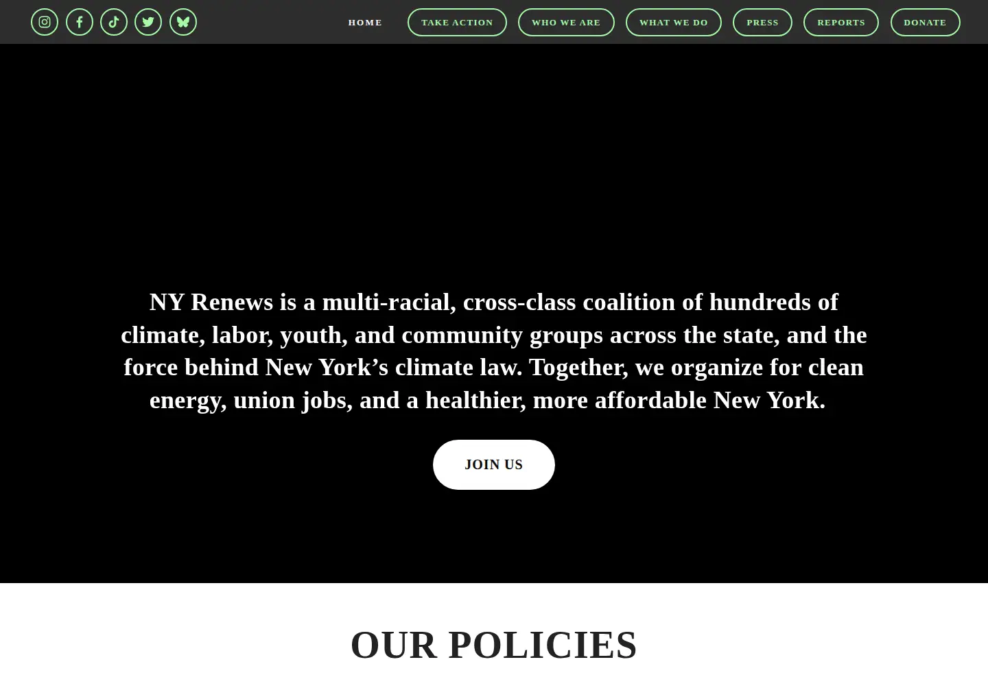 Screenshot of nyrenews.org