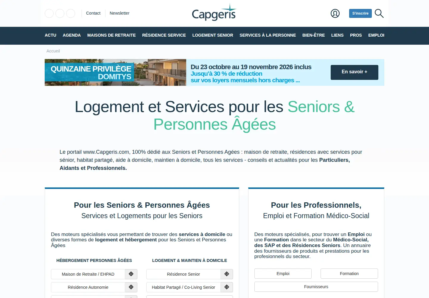 Screenshot of capgeris.com