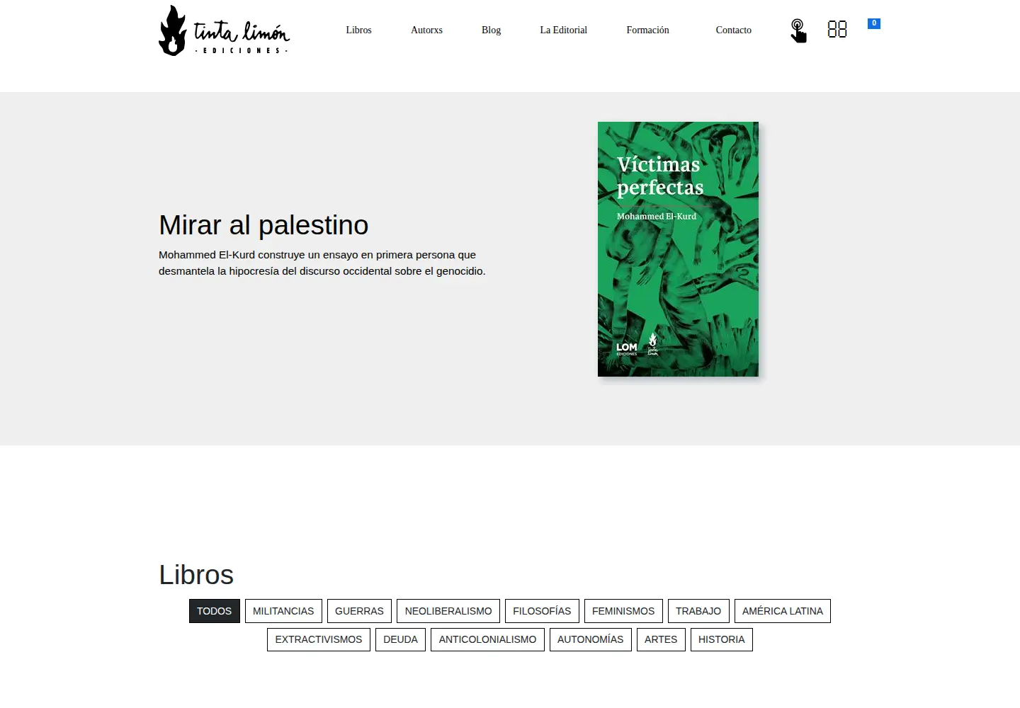 Screenshot of tintalimon.com.ar