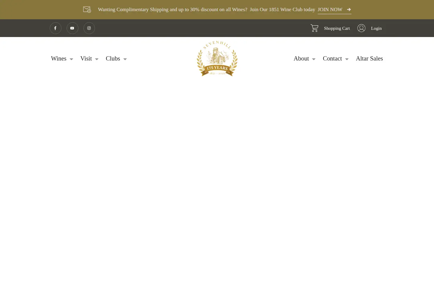 Captured homepage of sevenhill.com.au in the current scan