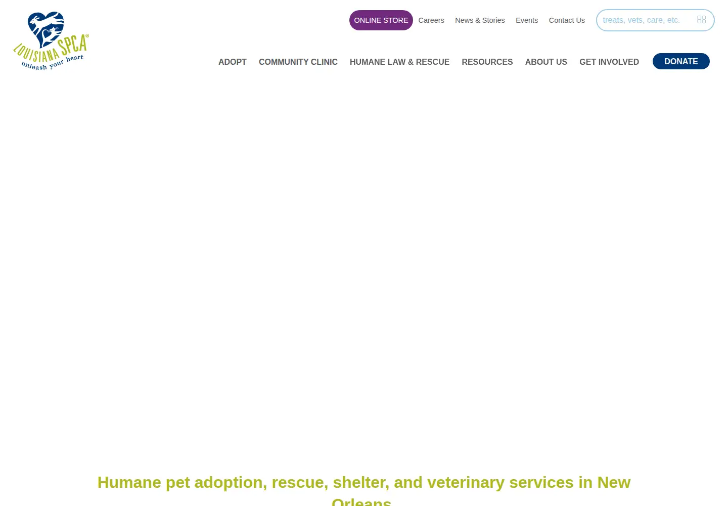 Screenshot of la-spca.org