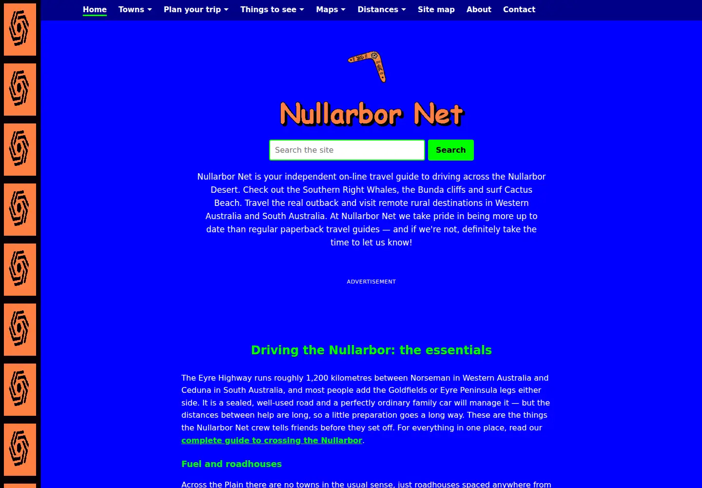 Screenshot of nullarbornet.com.au