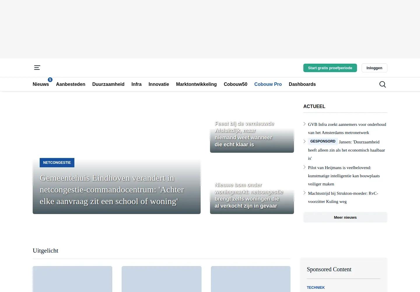 Screenshot of cobouw.nl