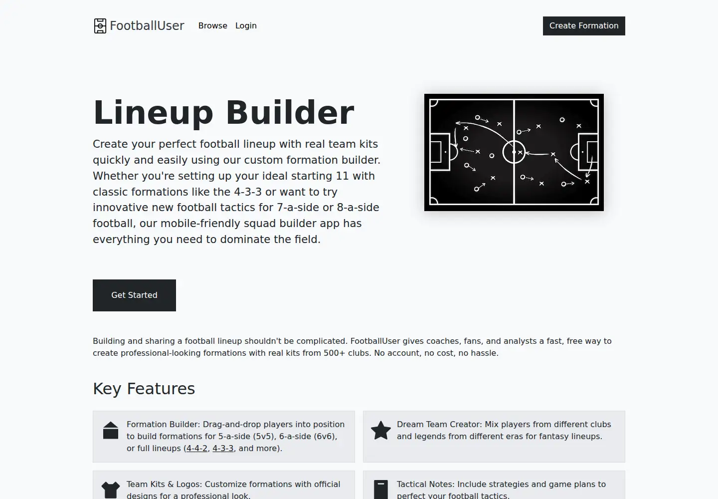 Screenshot of footballuser.com