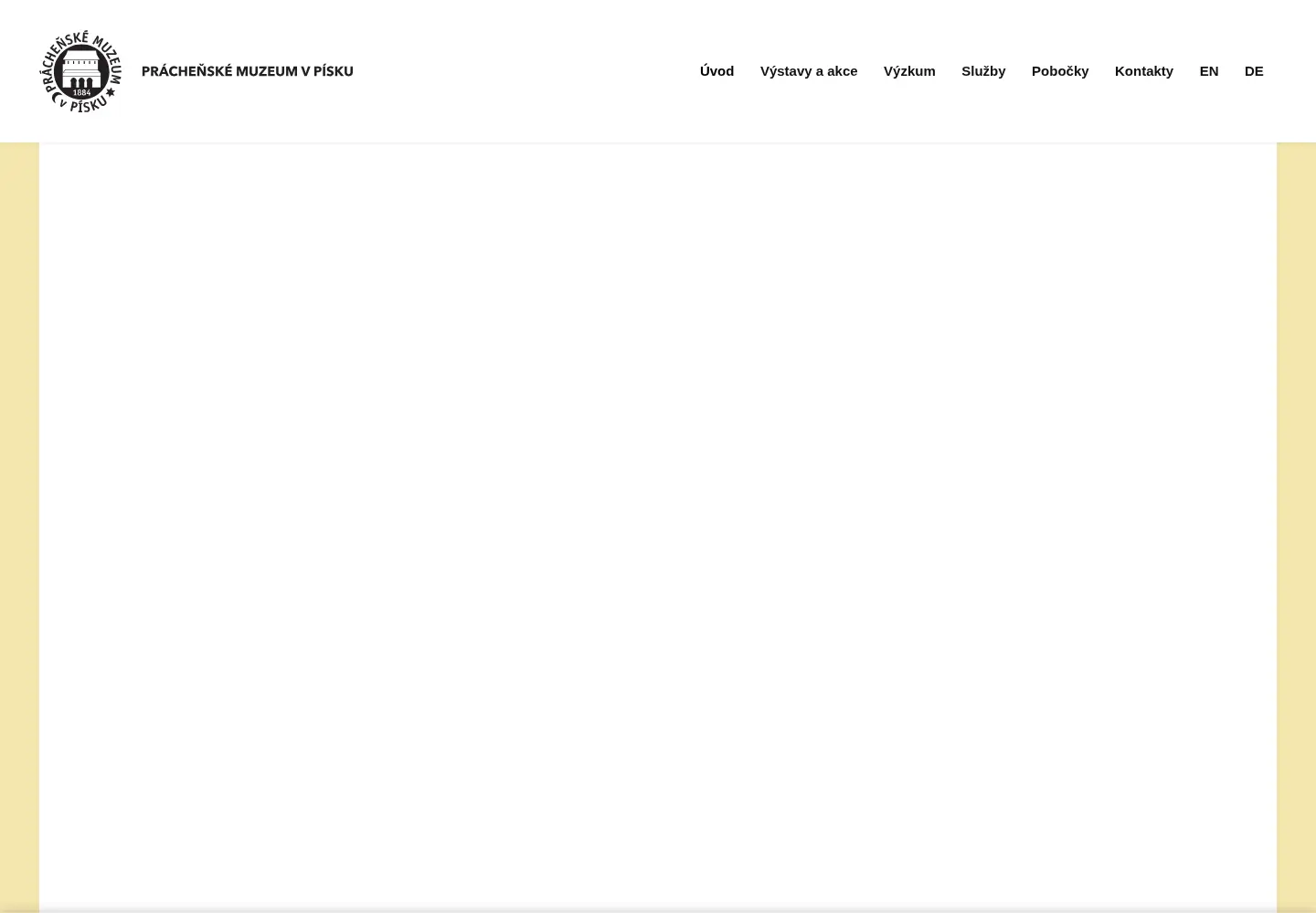 Screenshot of prachenskemuzeum.cz