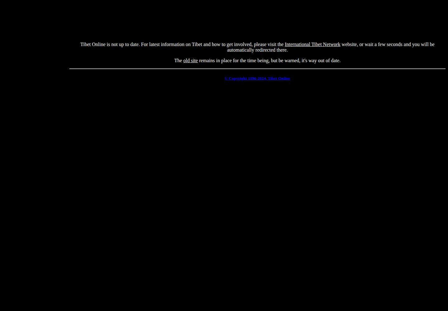 Screenshot of tibet.org